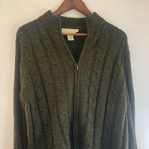 Norton Mcnaughton  zip up sweater size women’s L